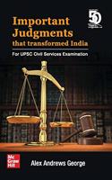 Important Judgements That Transformed India: For UPSC Civil Services Examination