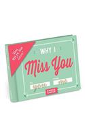 Knock Knock Why I Miss You Book Fill in the Love Fill-in-the-Blank Book & Gift Journal