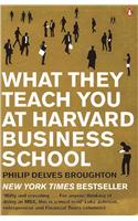 What They Teach You at Harvard Business School
