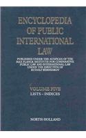 Encyclopedia Of Public International Law, Volume 5