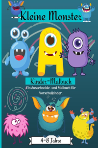 Kleine Monster Färbung e Aktivität Buch für Kinder Alter 4-8 Jahre