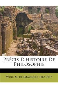 Précis D'histoire De Philosophie