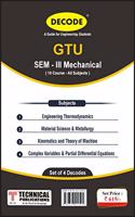 Decode for GTU Sem III Mech 18 Course ( All Subjects - Set of 4 Decodes )