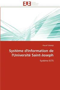 Syst�me d''information de l''universit� Saint-Joseph