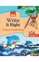 Write It Right Book - 4 (Cursive Handwriting)
