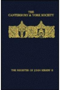 The Register of John Kirkby, Bishop of Carlisle, 1332-1352, II