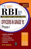 SURA`S RBI Grade B Officers Exam Phase I Study Material Book in English - LATEST EDITION 2022