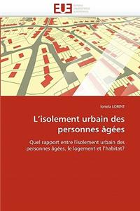 L''isolement Urbain Des Personnes �g�es
