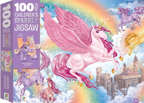 100-Piece Children's Sparkly Jigsaw: Unicorn Kingdom