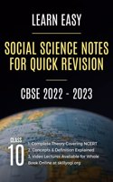 CBSE Social Science Notes For Quick Revision Class 10