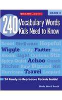 240 Vocabulary Words Kids Need to Know: Grade 2