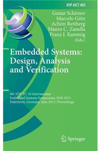 Embedded Systems: Design, Analysis and Verification