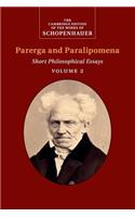 Schopenhauer: Parerga and Paralipomena: Volume 2