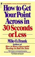 How to Get Your Point across in 30 Seconds or Less