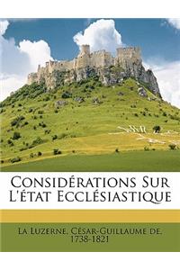 Considérations sur l'état ecclésiastique