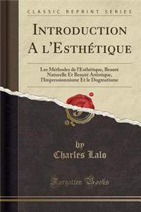 Introduction a l'Esthétique