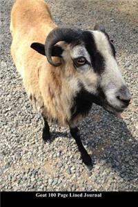 Goat 100 Page Lined Journal