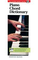 PIANO CHORD DICTIONARY HANDY GUIDE