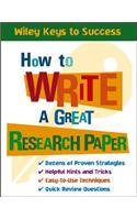 How to Write a Great Research Paper