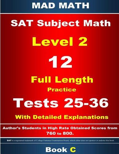 2018 SAT Subject Level 2 Book C Tests 25-36