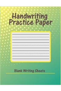 handwriting practice paper