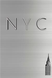 NYC Chrysler building Silver sleek $ir Michael creative blank journal