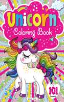 101 Unicorn Colouring Book