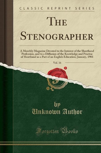 The Stenographer, Vol. 16