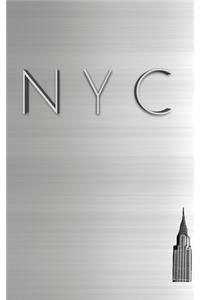 NYC Chrysler building Silver sleek $ir Michael creative blank journal
