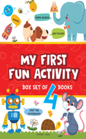 My First Fun Activity Boxset of 4 Books: Spot the Difference, Mazes, Word Search & Dot to Dot