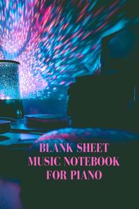 Blank Sheet Music Notebook for Piano