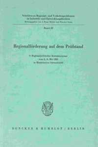 Regionalforderung Auf Dem Prufstand