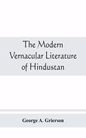 modern vernacular Literature of Hindustan