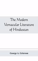 modern vernacular Literature of Hindustan