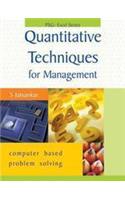 Quantitantive Techniques for Management: Computer Based Problems Solving