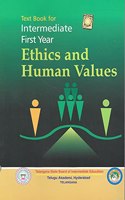 Text book For Intermediate First Year ETHICS AND HUMAN VALUES - TELUGU AKADEMI [ ENGLISH MEDIUM ]