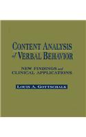 Content Analysis of Verbal Behavior