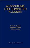Algorithms for Computer Algebra