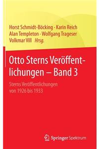 Otto Sterns Veröffentlichungen – Band 3