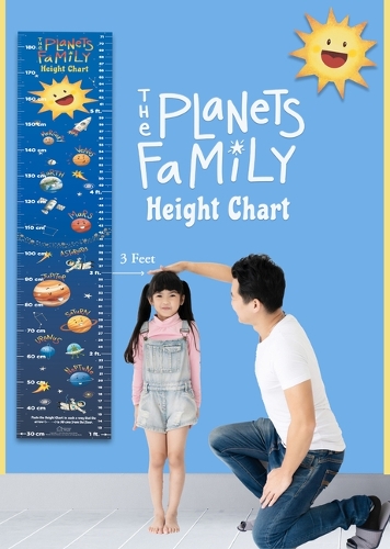The Planets Family Height Chart: Growth Chart With Measuring Ruler and Stick-on Tape