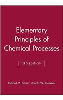 Elementary Principles of Chemical Processes