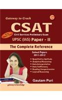 CSAT Civil Services Preliminary Exam UPSC IAS: The Complete Reference Solved Papers 2011 - 2012, Free Mock Test (Paper - 2)