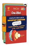 Educart Cbse Class 10 One Shot Question Bank 2024-25 Science, Mathematics, Social Science and English