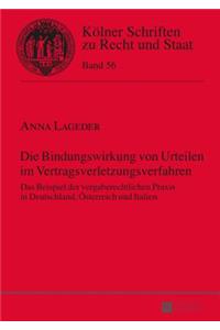 Die Bindungswirkung von Urteilen im Vertragsverletzungsverfahren