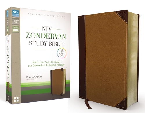 NIV Zondervan Study Bible, Leathersoft, Tan/Brown