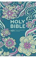 NIV Pocket Floral Hardback Bible