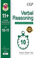 10-Minute Tests for 11+ Verbal Reasoning (Ages 10-11) - CEM Test