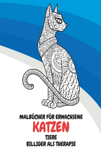 Malbücher für Erwachsene - Billiger als Therapie - Tiere - Katzen