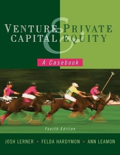 Venture Capital and Private Equity