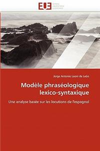 Modèle phraséologique lexico-syntaxique
